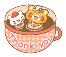 Teacup bear talk ver2(English greeting ) sticker #4306517