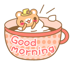 Teacup bear talk ver2(English greeting ) sticker #4306522
