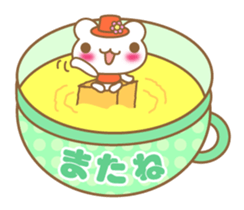 Teacup bear talk ver2(English greeting ) sticker #4306528