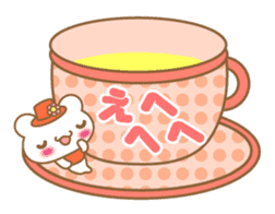 Teacup bear talk ver2(English greeting ) sticker #4306531