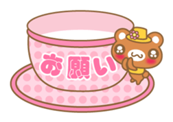 Teacup bear talk ver2(English greeting ) sticker #4306532