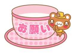 Teacup bear talk ver2(English greeting ) sticker #4306532