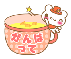 Teacup bear talk ver2(English greeting ) sticker #4306540