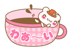 Teacup bear talk ver2(English greeting ) sticker #4306542
