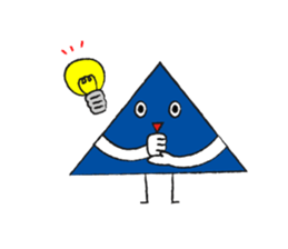 Triangle boy sticker #4307574