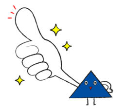 Triangle boy sticker #4307580