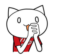 Burning baseball cats sticker #4308276