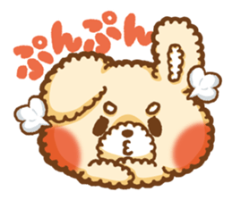Short eyebrows poodle "pu-maro" sticker #4309359