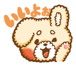 Short eyebrows poodle "pu-maro" sticker #4309365
