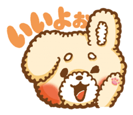 Short eyebrows poodle "pu-maro" sticker #4309365