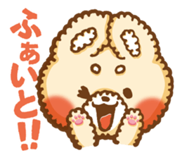 Short eyebrows poodle "pu-maro" sticker #4309373
