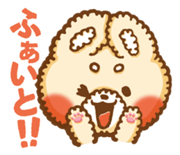 Short eyebrows poodle "pu-maro" sticker #4309373