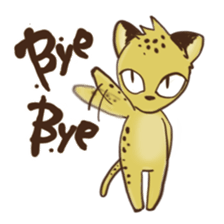 Curious leopard sticker #4309753