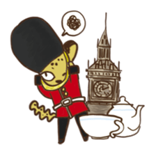 Curious leopard sticker #4309757