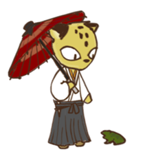 Curious leopard sticker #4309762