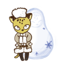 Curious leopard sticker #4309763