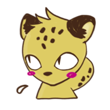 Curious leopard sticker #4309776