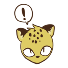 Curious leopard sticker #4309778