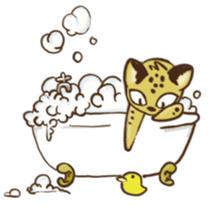 Curious leopard sticker #4309779