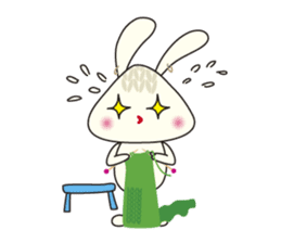 Knitting Rabbit sticker #4310025