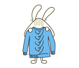 Knitting Rabbit sticker #4310026