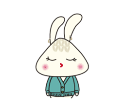 Knitting Rabbit sticker #4310028