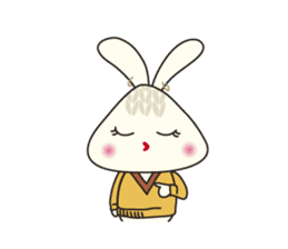 Knitting Rabbit sticker #4310029