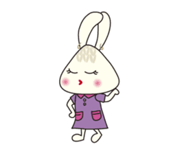 Knitting Rabbit sticker #4310030