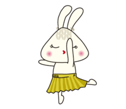 Knitting Rabbit sticker #4310031