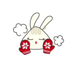 Knitting Rabbit sticker #4310033