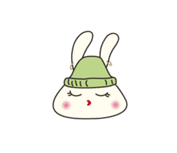 Knitting Rabbit sticker #4310034