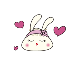 Knitting Rabbit sticker #4310035