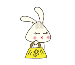 Knitting Rabbit sticker #4310036