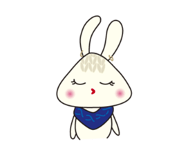 Knitting Rabbit sticker #4310037