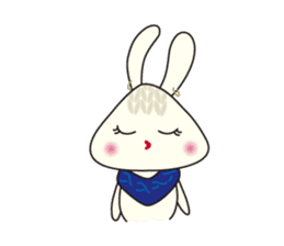 Knitting Rabbit sticker #4310037