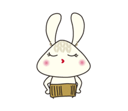 Knitting Rabbit sticker #4310038