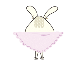 Knitting Rabbit sticker #4310042