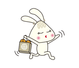 Knitting Rabbit sticker #4310049