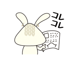 Knitting Rabbit sticker #4310051