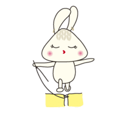 Knitting Rabbit sticker #4310053