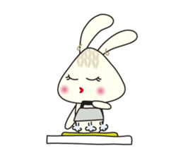 Knitting Rabbit sticker #4310054