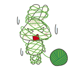 Knitting Rabbit sticker #4310056