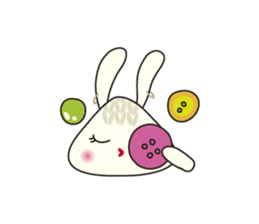Knitting Rabbit sticker #4310059