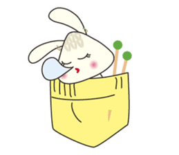 Knitting Rabbit sticker #4310060