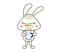 Knitting Rabbit sticker #4310061