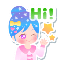 Kirakira kawaii Girls sticker #4310113