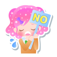 Kirakira kawaii Girls sticker #4310117