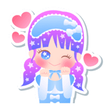 Kirakira kawaii Girls sticker #4310121