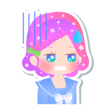 Kirakira kawaii Girls sticker #4310123