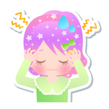 Kirakira kawaii Girls sticker #4310127
